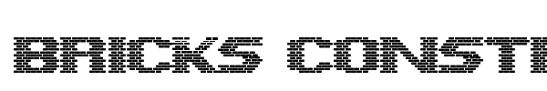 Bricks Constructions font preview